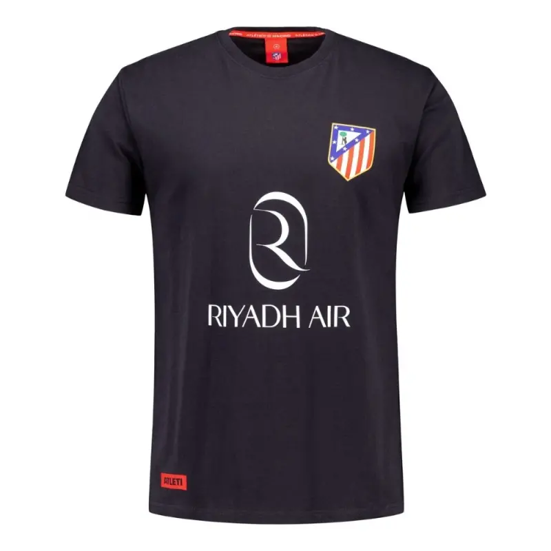 schwarzes-riyadh-air-t-shirt-25cm0514 | Exklusive Kollektion Im Atletico De Madrid Shop